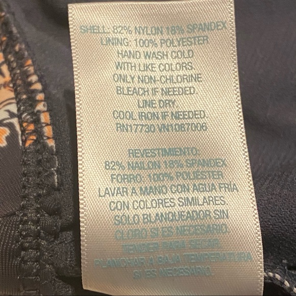 Pink and Gray Paisley Bikini Top Crisscross Back - Picture 6 of 8